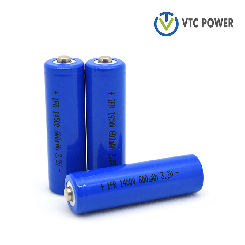 Celulă baterie Lifepo4 de 3,2 V IFR14500 600 mAh